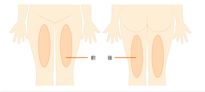 施術範囲目安